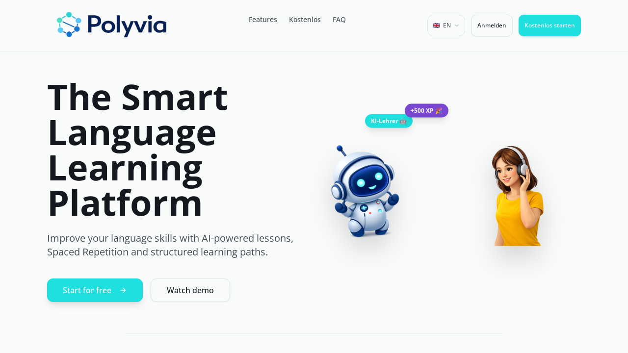 Polyvia.io - Sprachen lernen