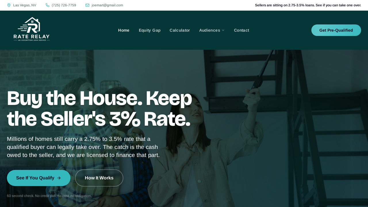 Screenshot of Rate Relay