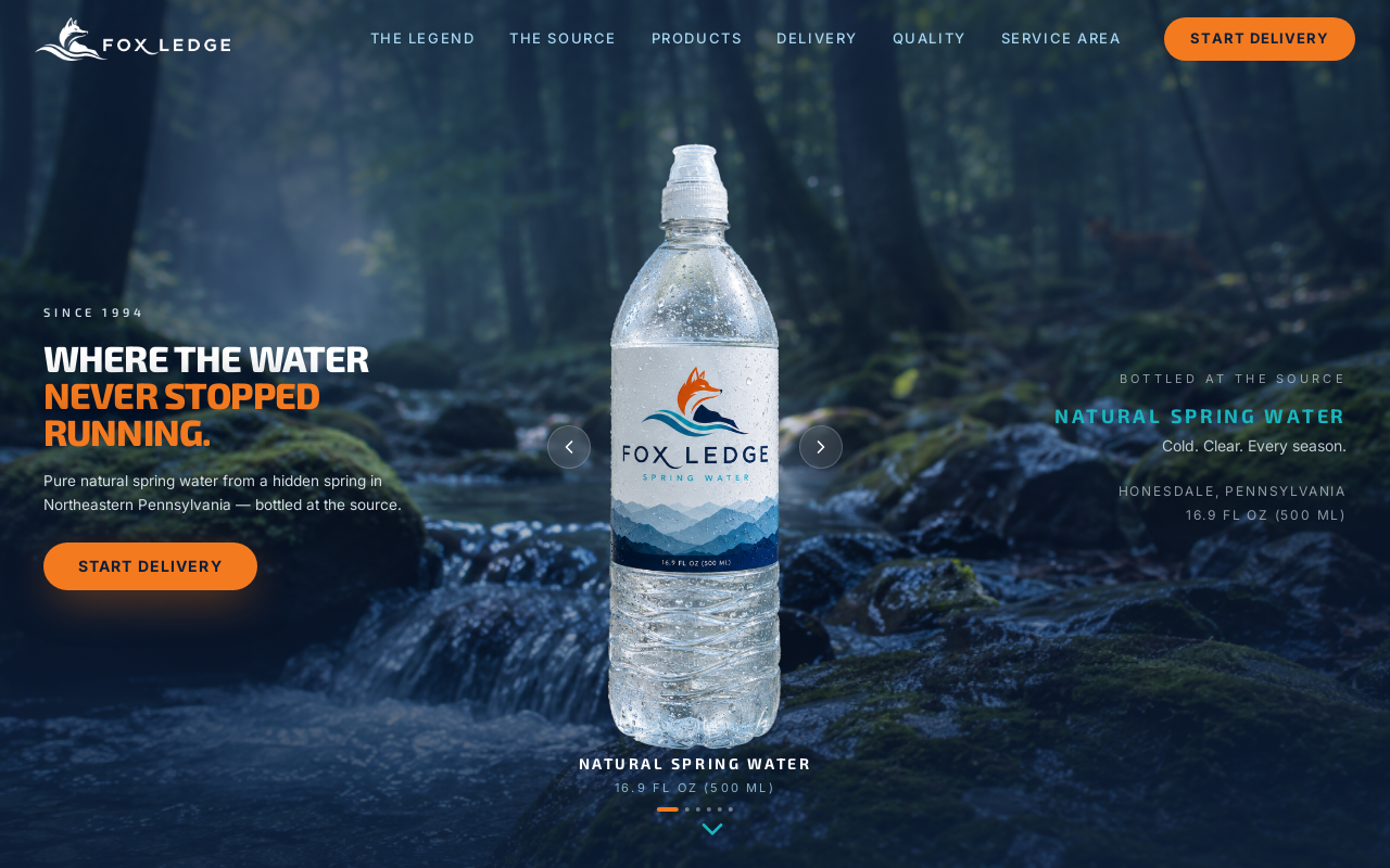 Fox Ledge Spring Water