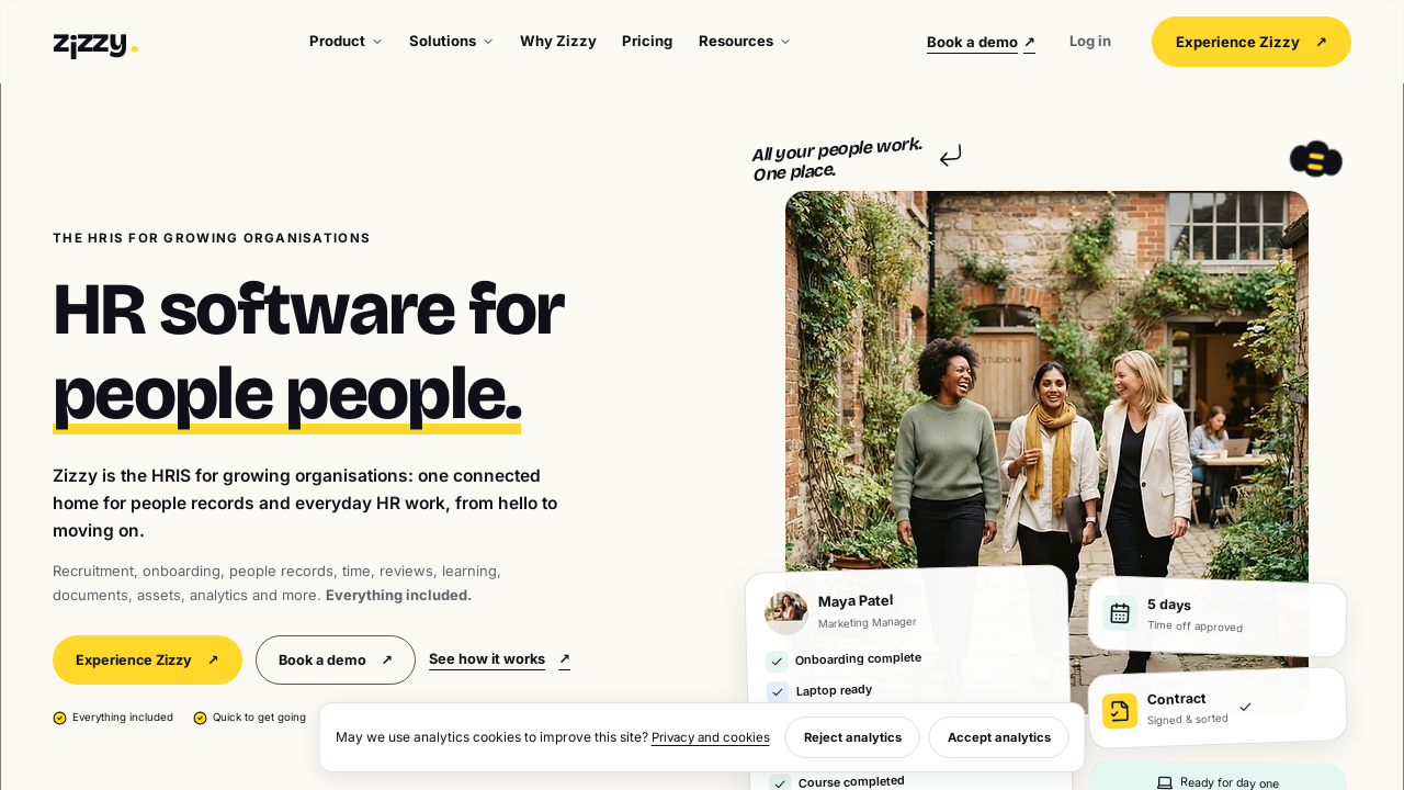Zizzy | HR Software for Growing Organisations