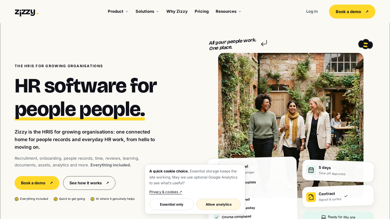 Zizzy | HR Software for Growing Organisations