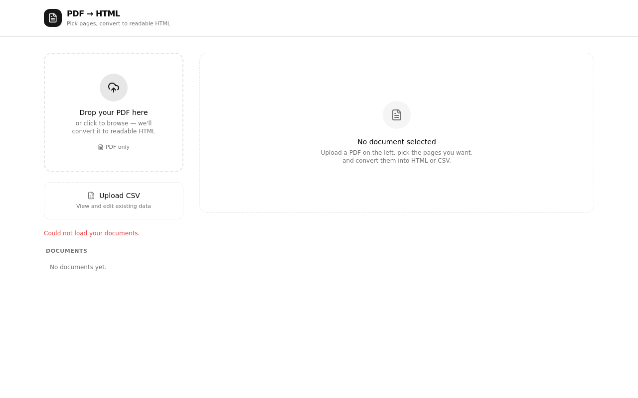 PDF to Web Convert