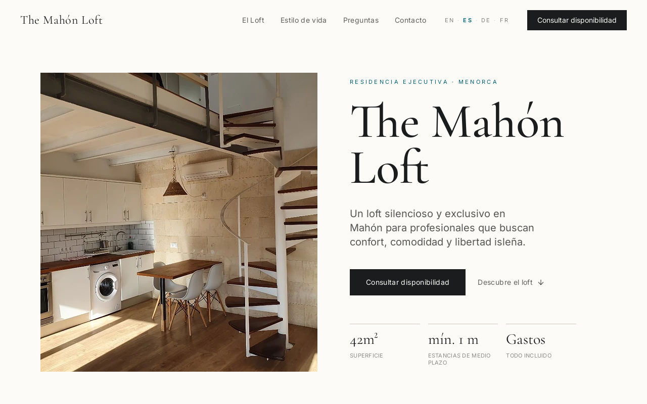 The Mahón Loft for Rent