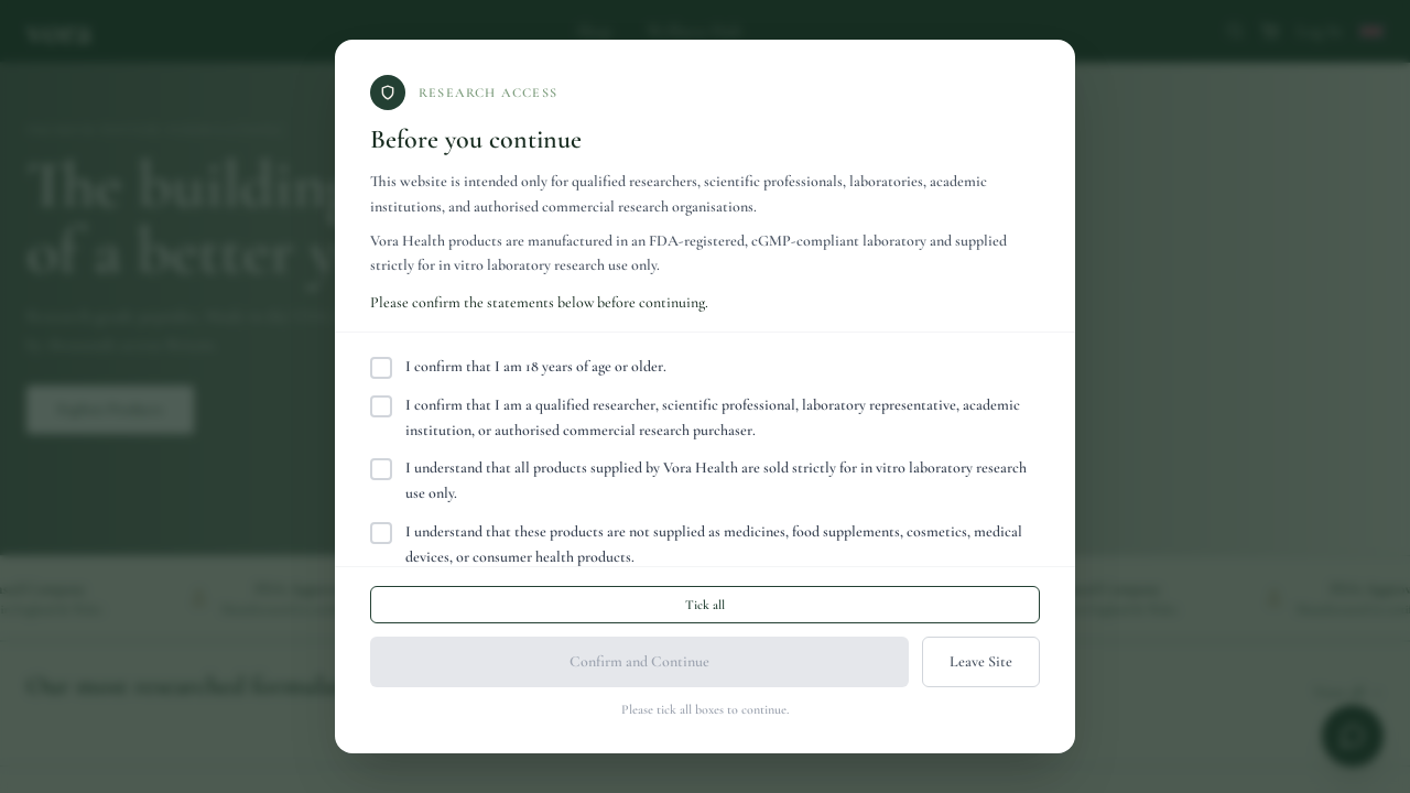 Research-Grade Peptides UK | Lab-Tested | Vora Health (Copy)