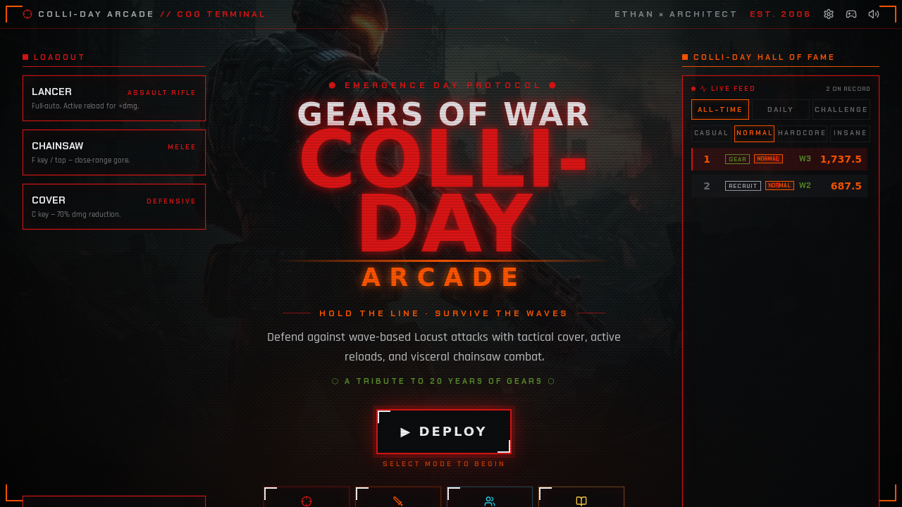 GEARS OF WAR: COLLI-DAY ARCADE