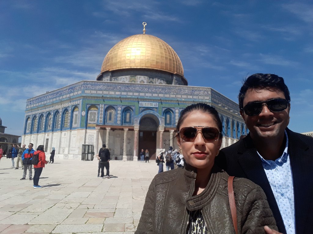 Thales e Dillyanne em Jerusalém, Domo da Rocha