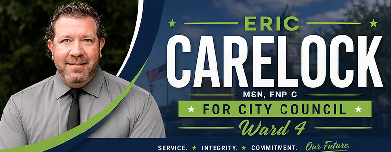 Eric Carelock, MSN, FNP-C — candidate for Hazlehurst City Council, Ward 4