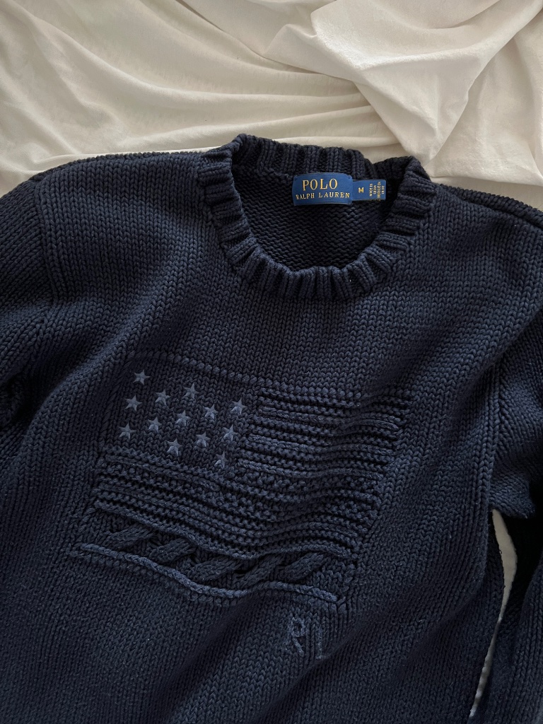 Ralph Lauren Flag Knit Sweater