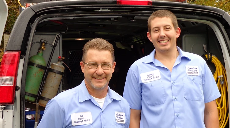 Jeff and Jeremy Floyd — the family behind Floyd's Heating & Air in Spartanburg, SC