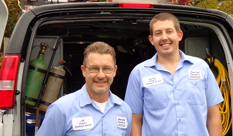 Jeff and Jeremy Floyd — the family behind Floyd's Heating & Air in Spartanburg, SC