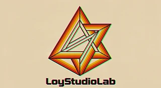 Loy Studio Lab retro geometric logo
