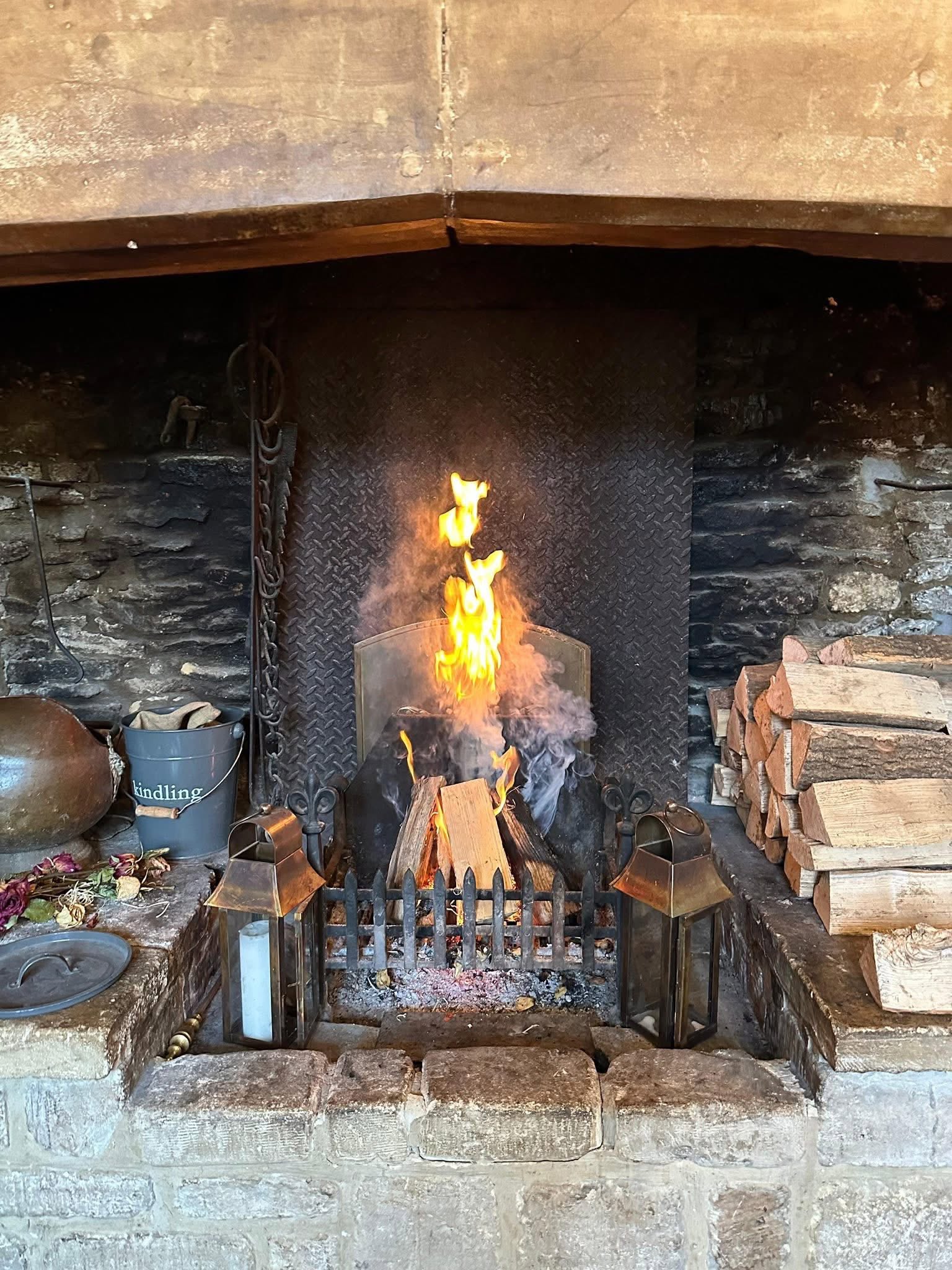 The open fire