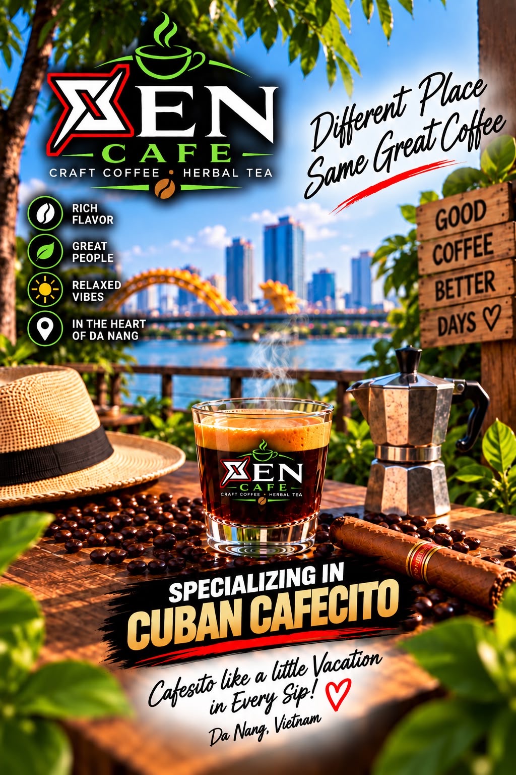 Xen Cafe Cuban Cafecito in Da Nang