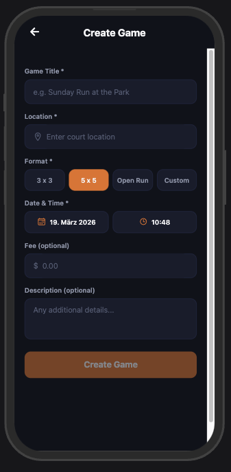 App screen