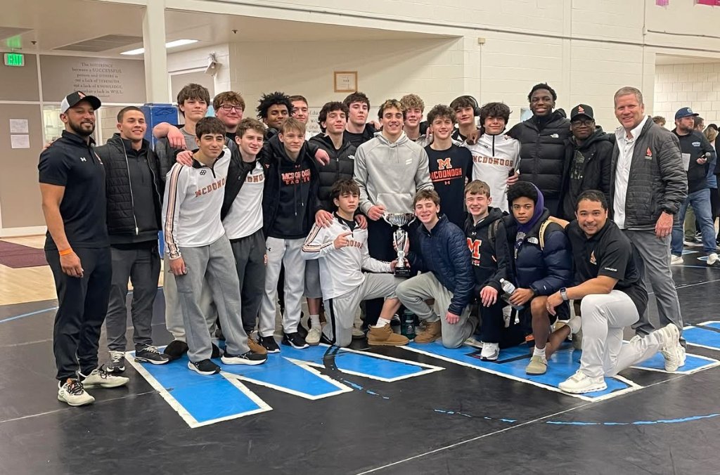 Team celebration at Iron Horse Duals