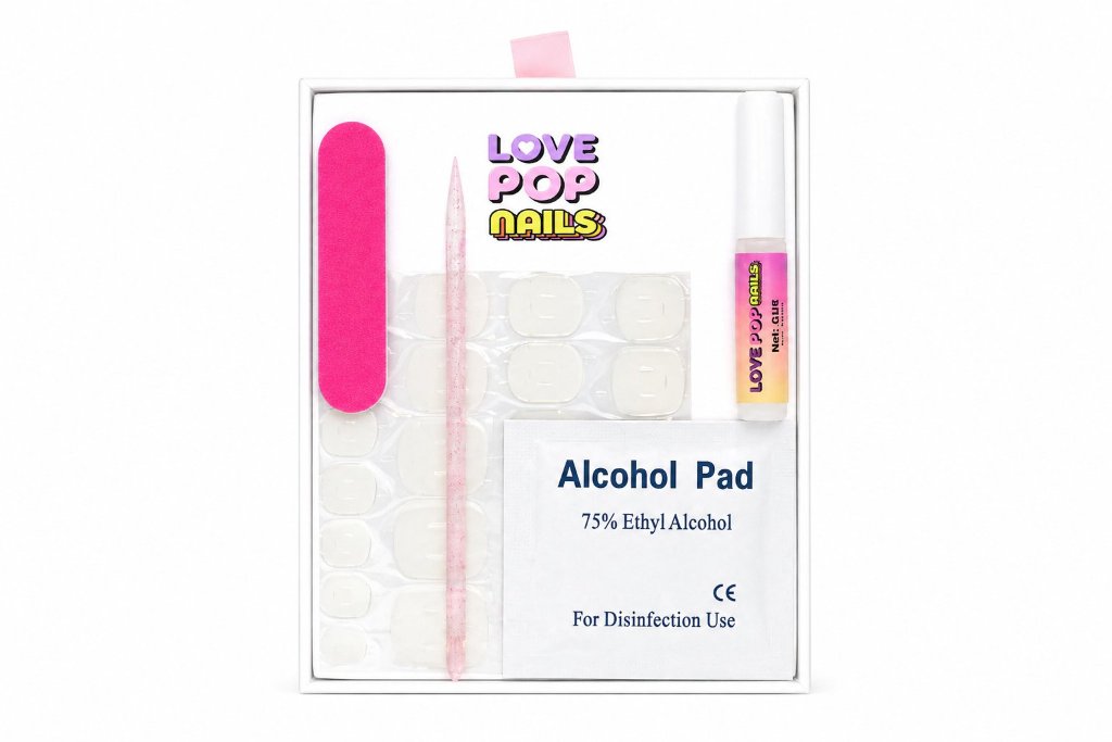 LovePop Nails kit contents