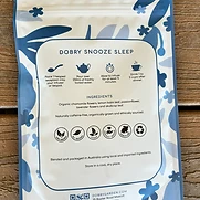 Dobry Snooze Sleep — back of pack with ingredients and instructions