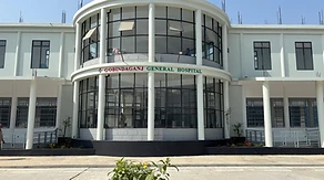 The completed hospital on Tokipur Road