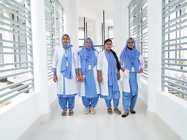 GGH clinical staff team in the hospital corridor