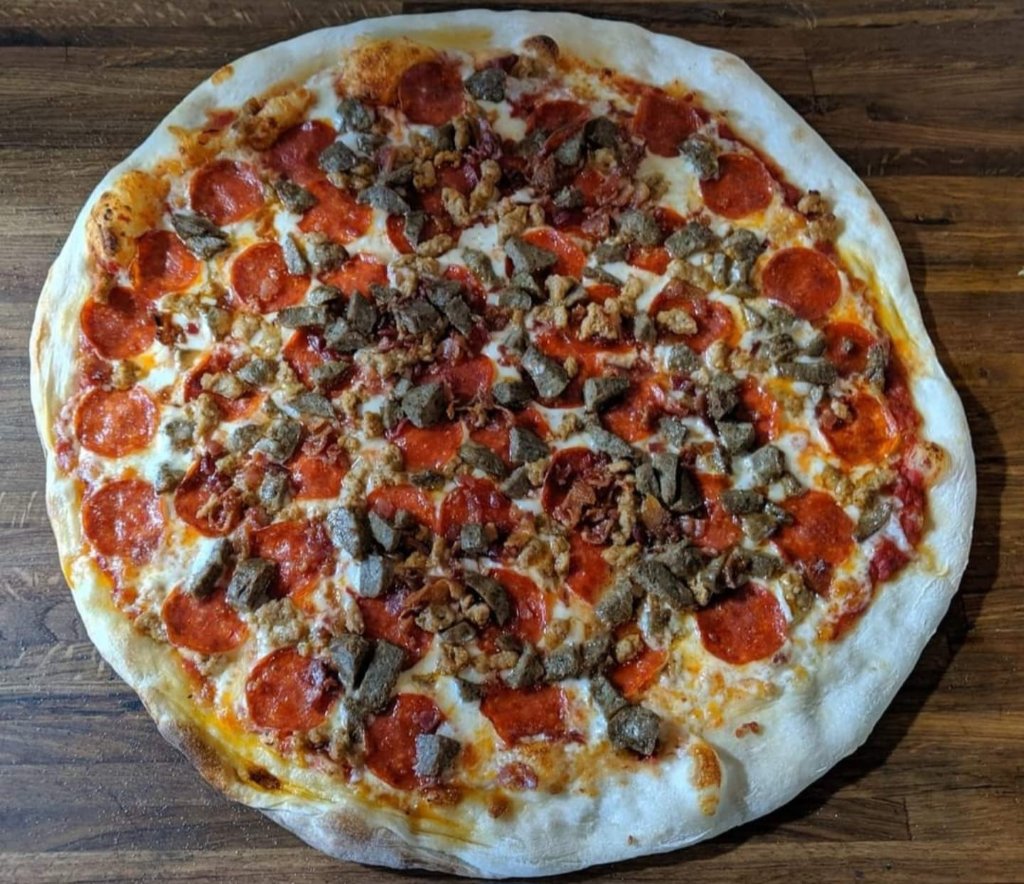 Meat lovers pizza