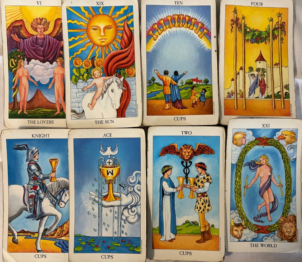 Tarot cards spread