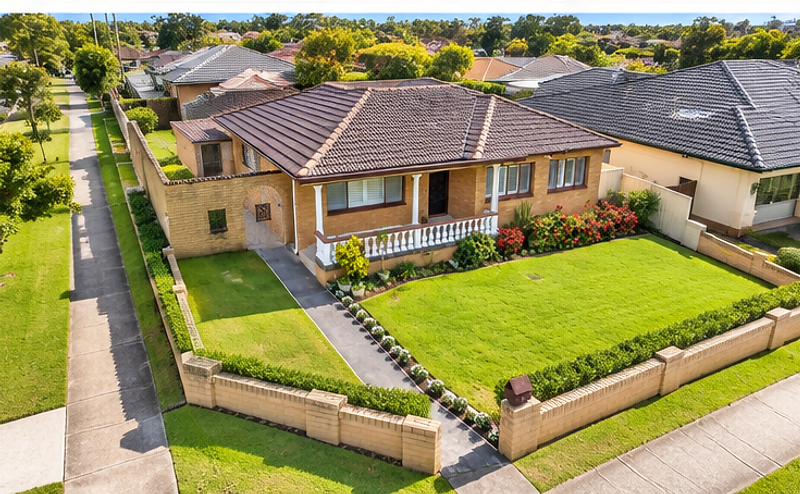 Aerial view of 7 Bristol St