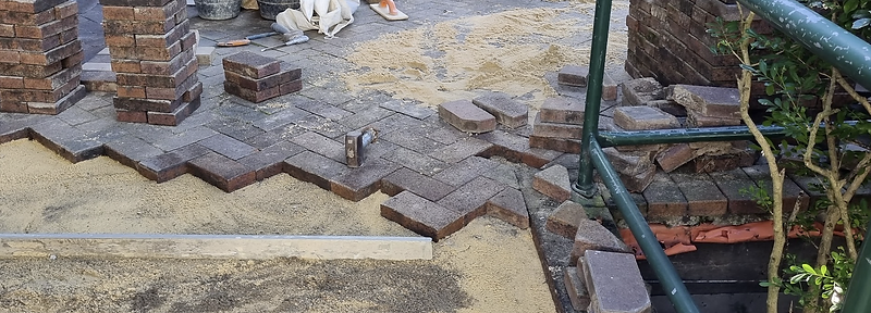 Residential driveway paving repair
