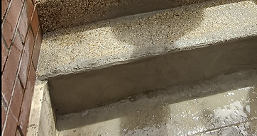 Cracked pebblecrete surface repair