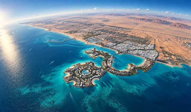 Al Marjan Island aerial view