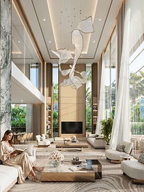 Interior material palette of a Tilal Islands Mansion