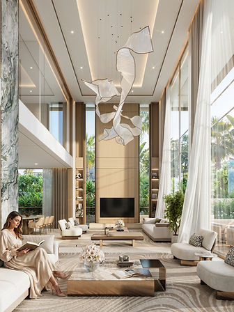 Six-bedroom mansion, three residential levels