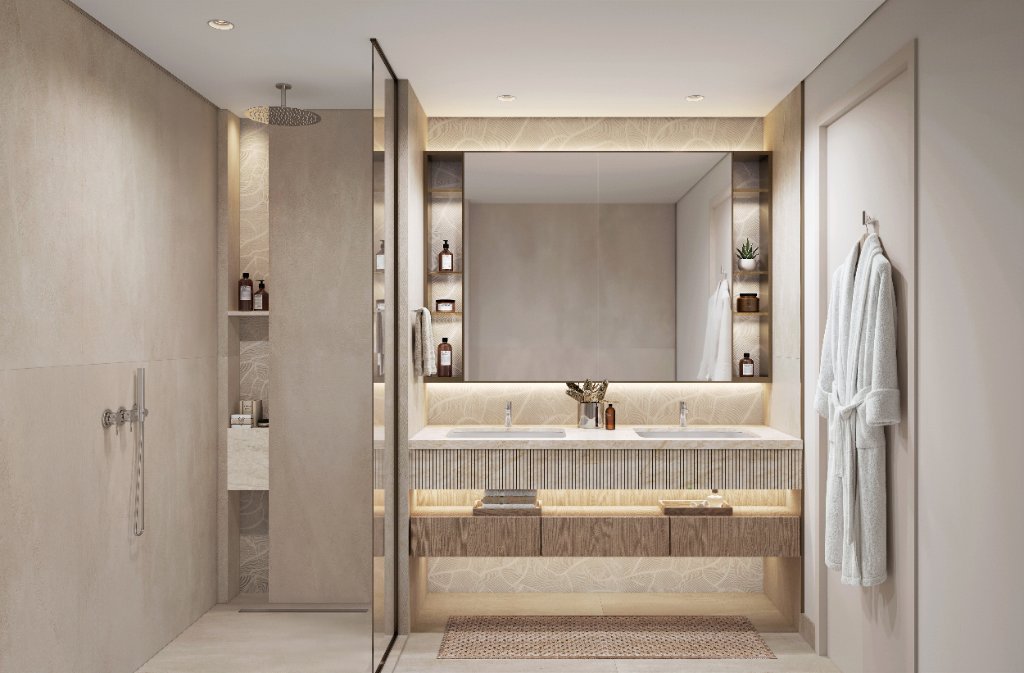 Spa bathroom at Everly Place