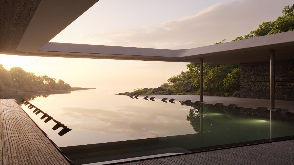 Luna Residences infinity pool overlooking Bali ocean