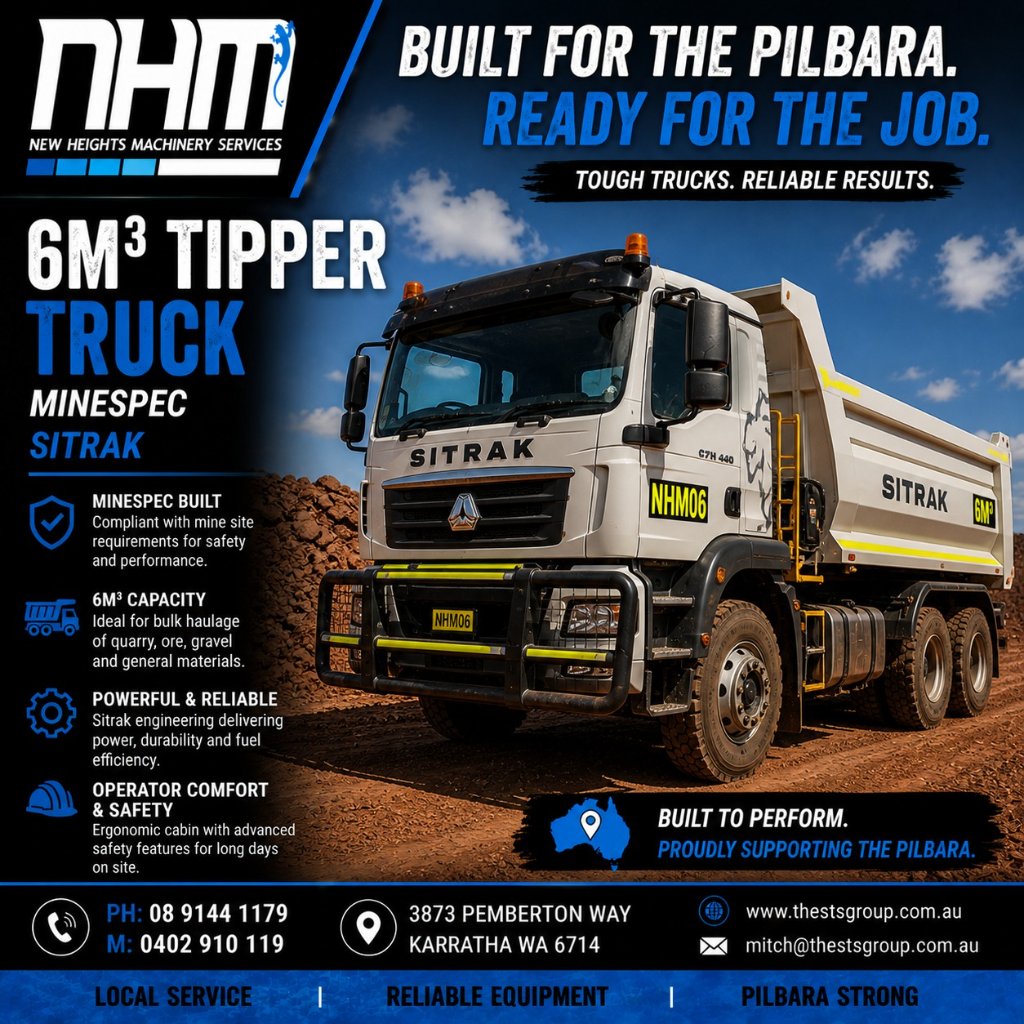 6M³ Tipper Truck — SITRAK