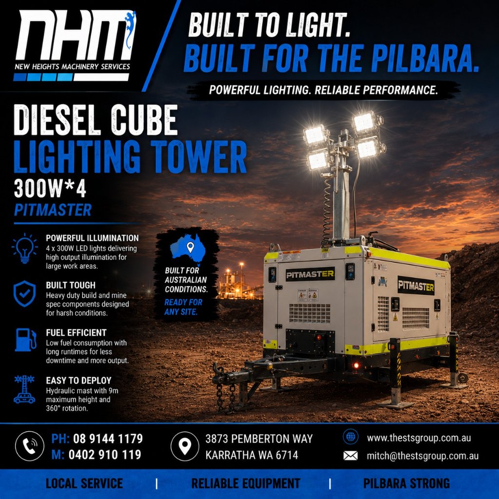 Diesel Cube Lighting Tower 300W×4
