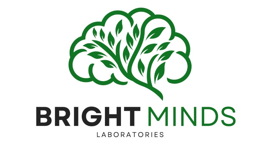 Brightminds Laboratory logo — brain and tree icon