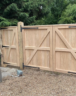 Beautiful wooden gate