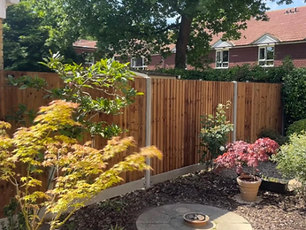Cedar Fencing material detail