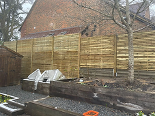 Cedar Slat Fence, Aldershot Garden