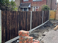 Dark Panel Fence