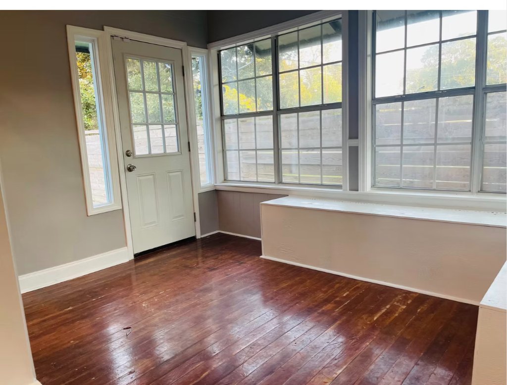 Sun Room with Built-In Storage