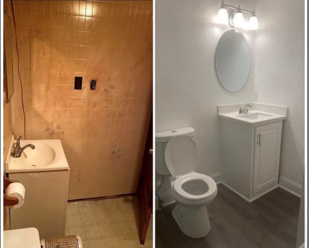 Bathroom — Before & After Vanity