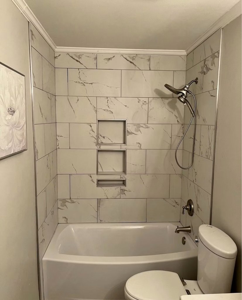 Master Bath — Marble Tile
