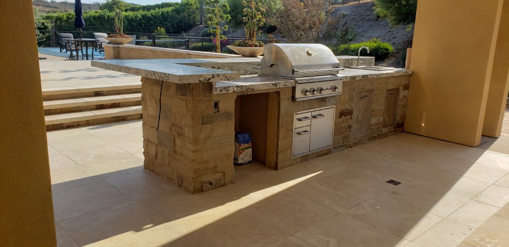Stone BBQ Island