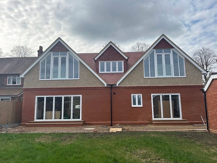 House with new gable windows fitted by JC Carpentry in East Sussex