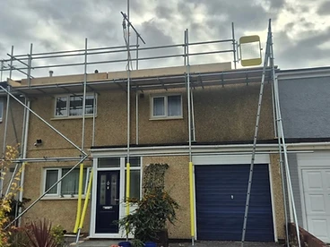 Pebble-dash property, Bridgend