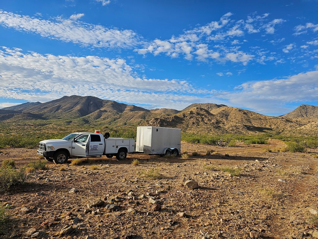 Lighthouse truck with trailer