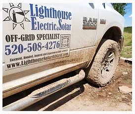 Lighthouse truck close-up