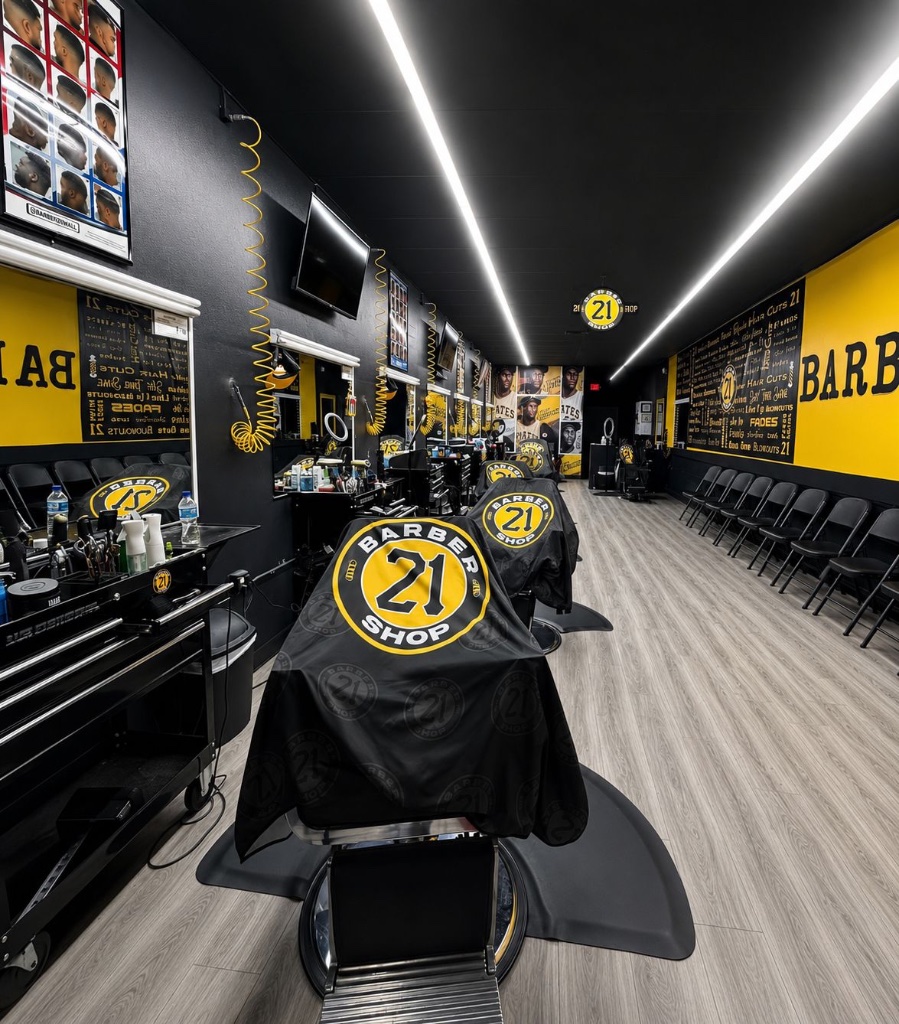 21 Barber Shop Interior