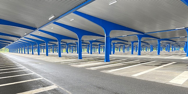 Chantier de fondations photovoltaïques Talem